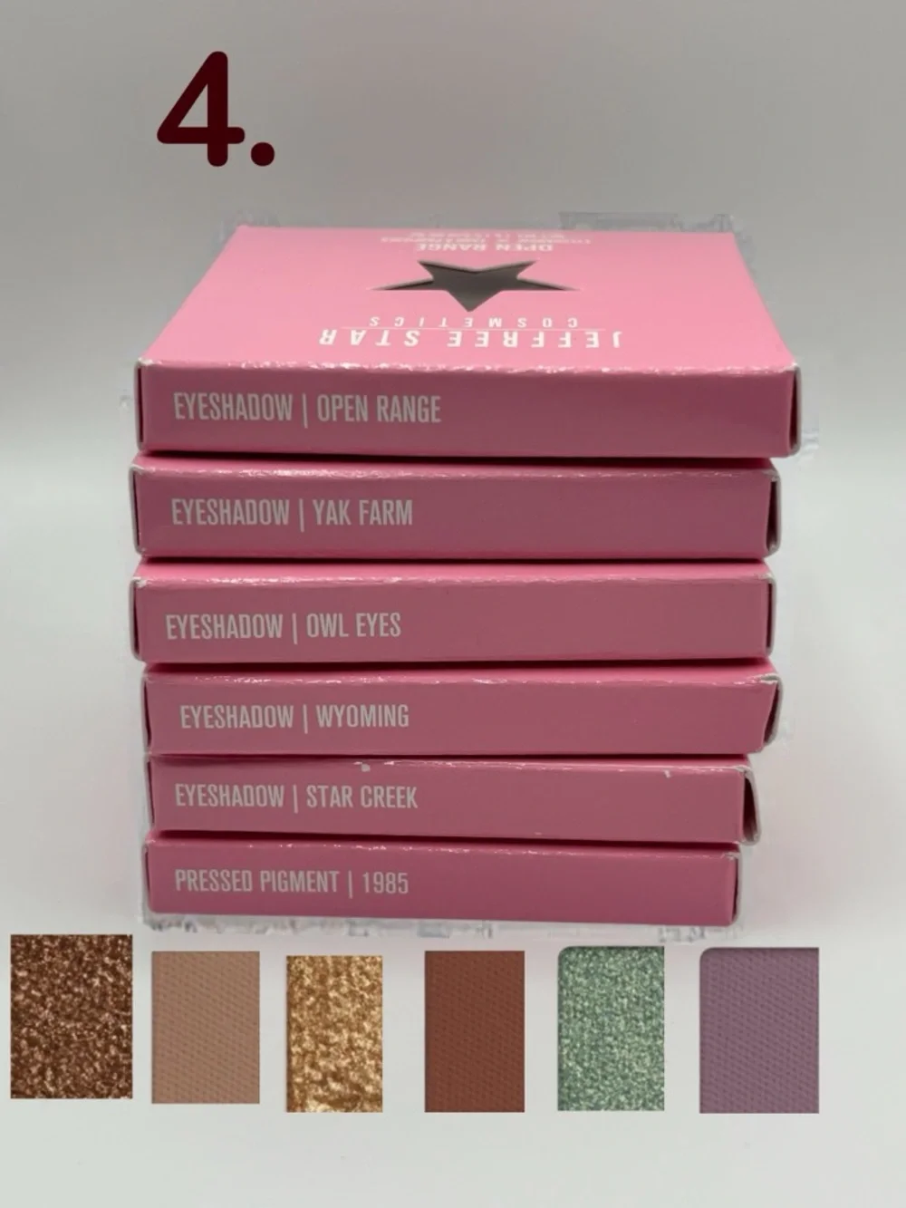 Jeffree Star Artistry Single Eyeshadow Bundles -Price is for set of 6 eyeshadows - Picture 5 of 7